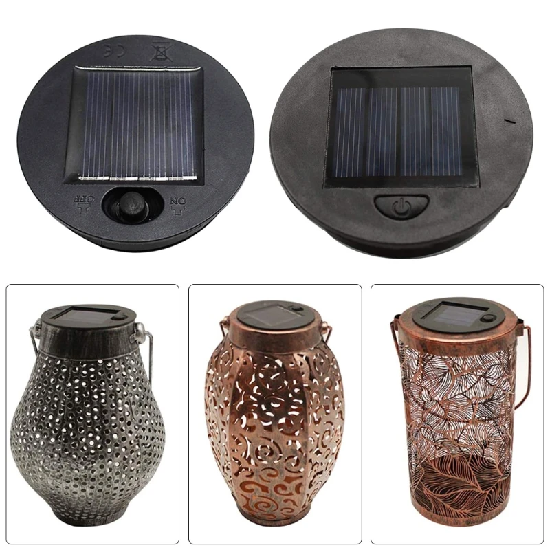 

Solar Lantern Lights Replacement Top Bulb Replacement for Outdoor Hanging Lanterns DIY for LED Solar Lights Garden Decor