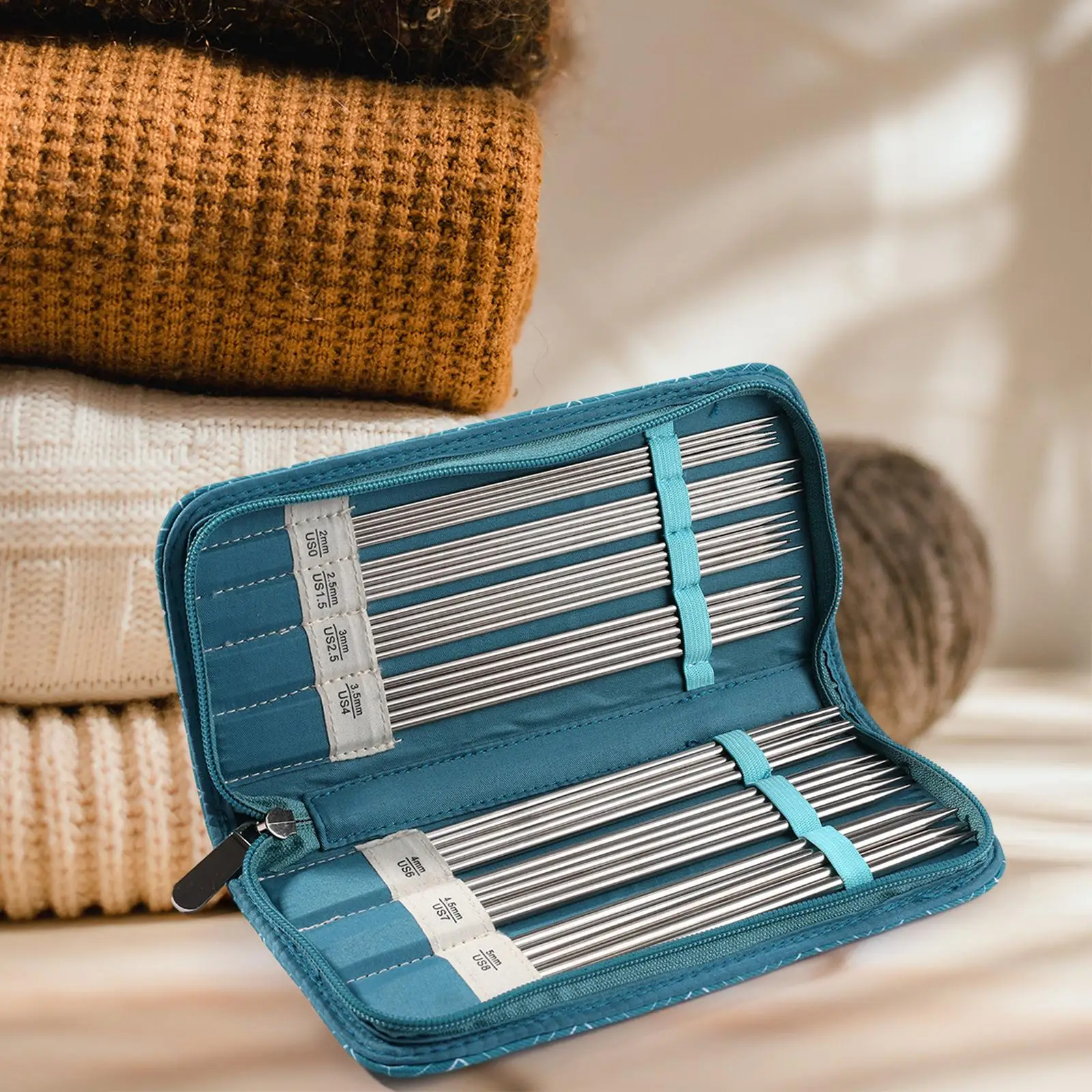 Crochet Hooks Knitting Bag Multipurpose Accessories Multiple Internal Pockets Needle Organizer