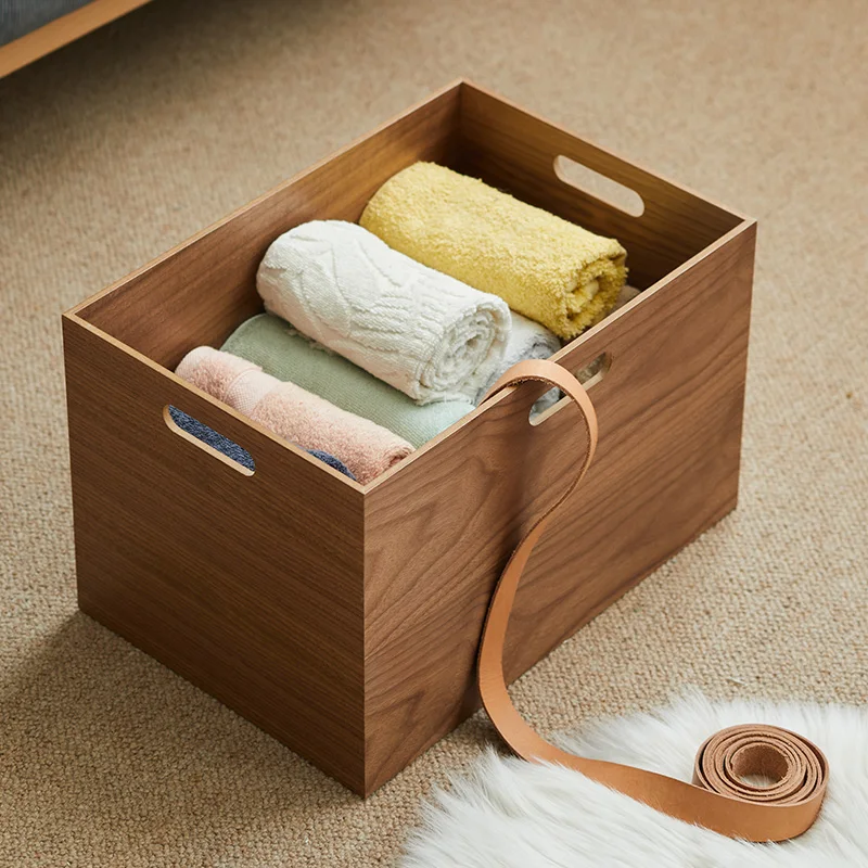 

Japanese wooden desktop single-layer storage tray perfume aromatherapy dresser cosmetics storage box porch sundries key