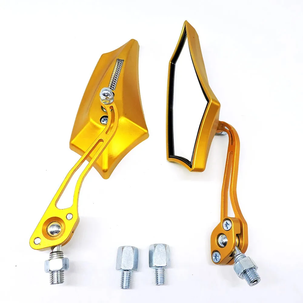 2pcUniversalMotorcycleRearviewMirrorWithScrewAluminiumAlloy