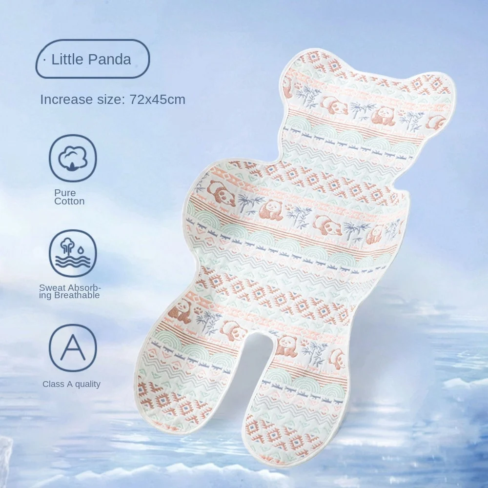 Washable Soft Baby Stroller Cooling Pad Cute Breathable Pushchair Car Mat Pram Cushion Car Seat Trolley Mat High Chair Trolley