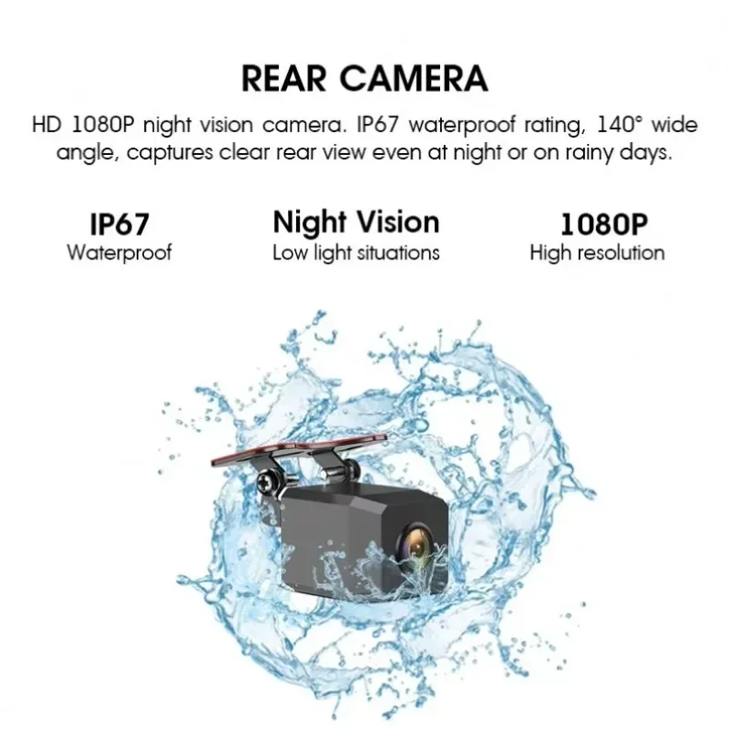 2024년 히트 상품 9.66인치 터치스크린 클립형 블랙박스 DVR 차량용 블랙박스 고품질 주행 기록 장치