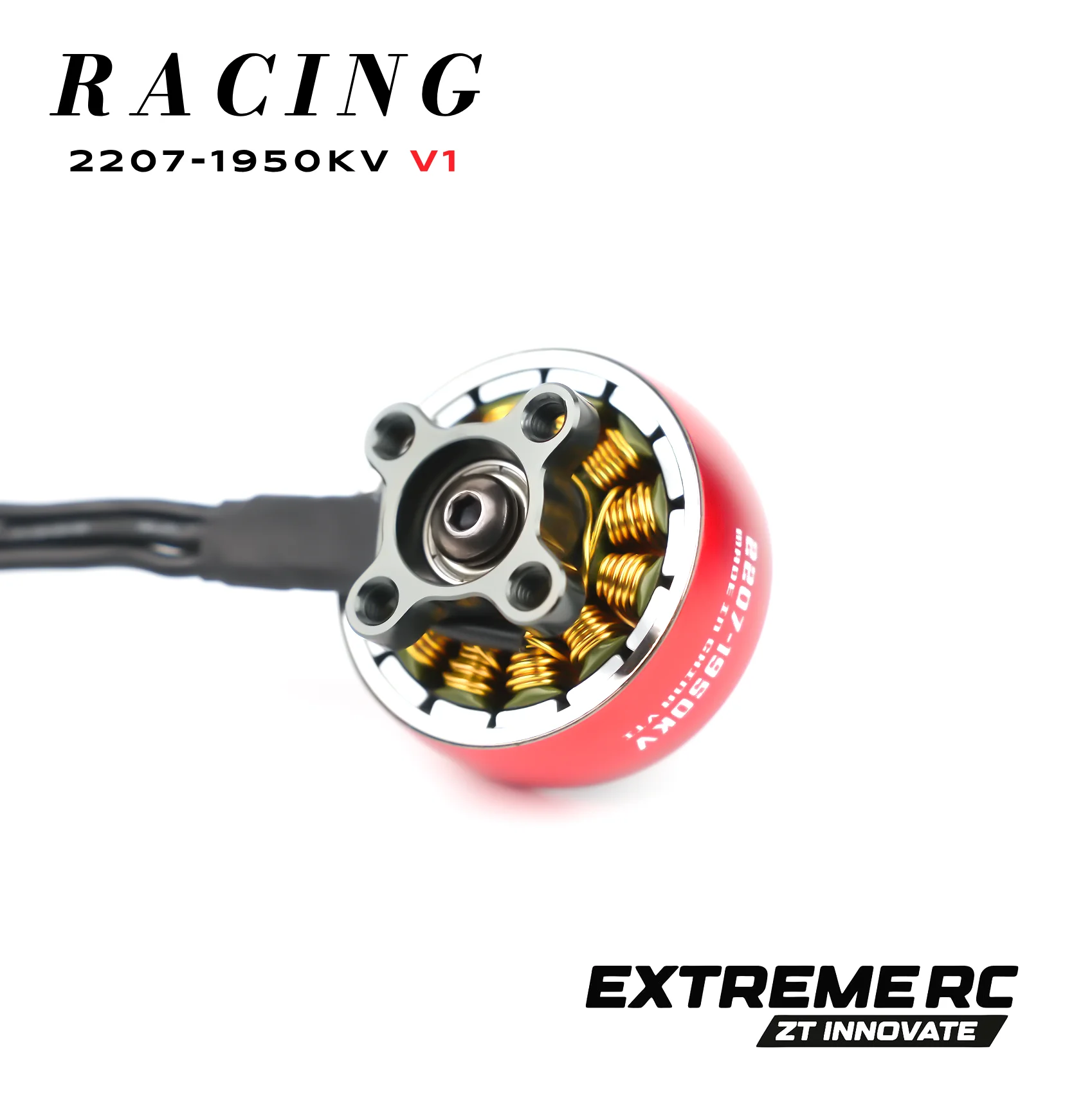 Lot de 4 Moteurs Brushless 2207 1950KV 4-6S pour Drone FPV Course 5 Pouces