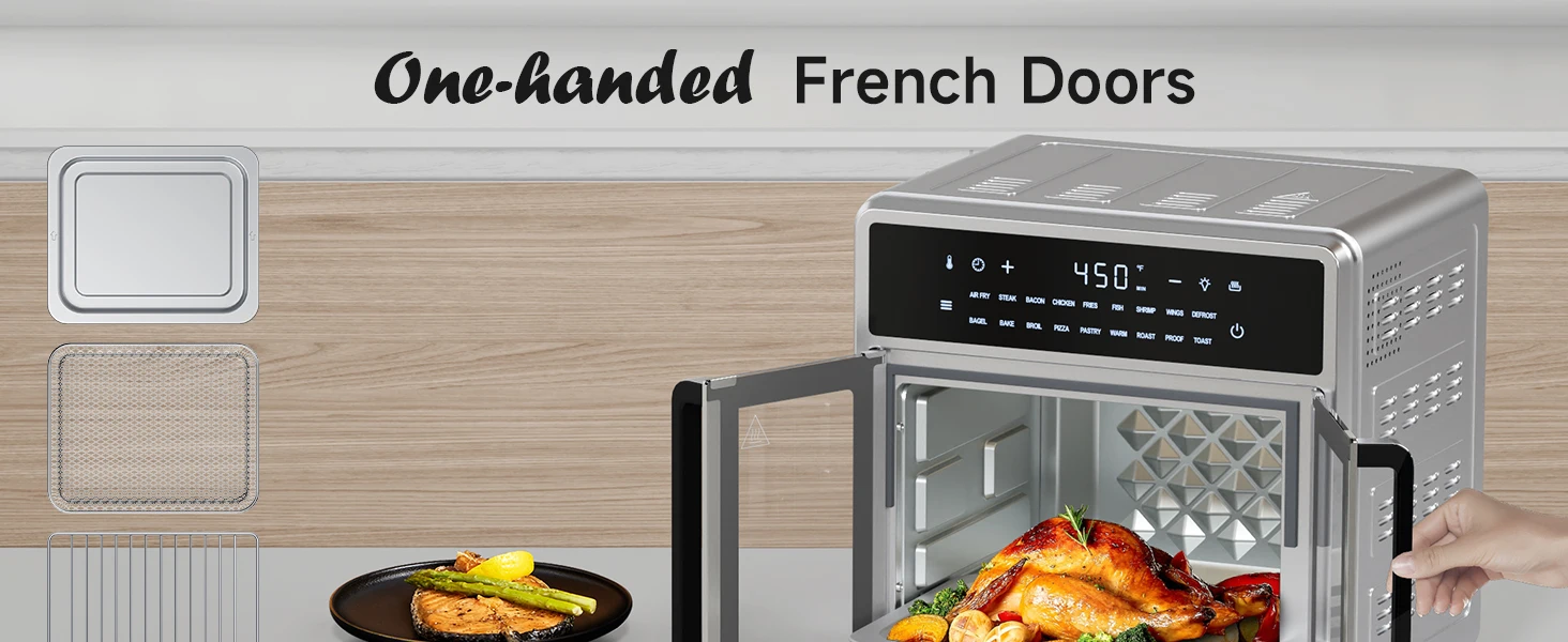 One-handed French Doors