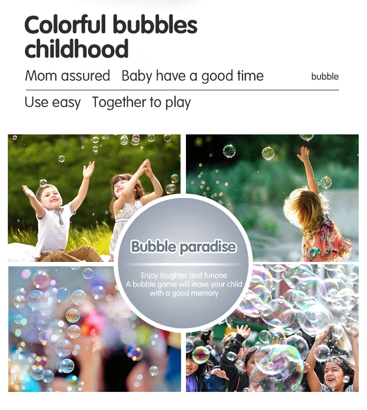 Bubble Gun Toy With Backpack Bubble Machine Electric Launcher_voghion.com