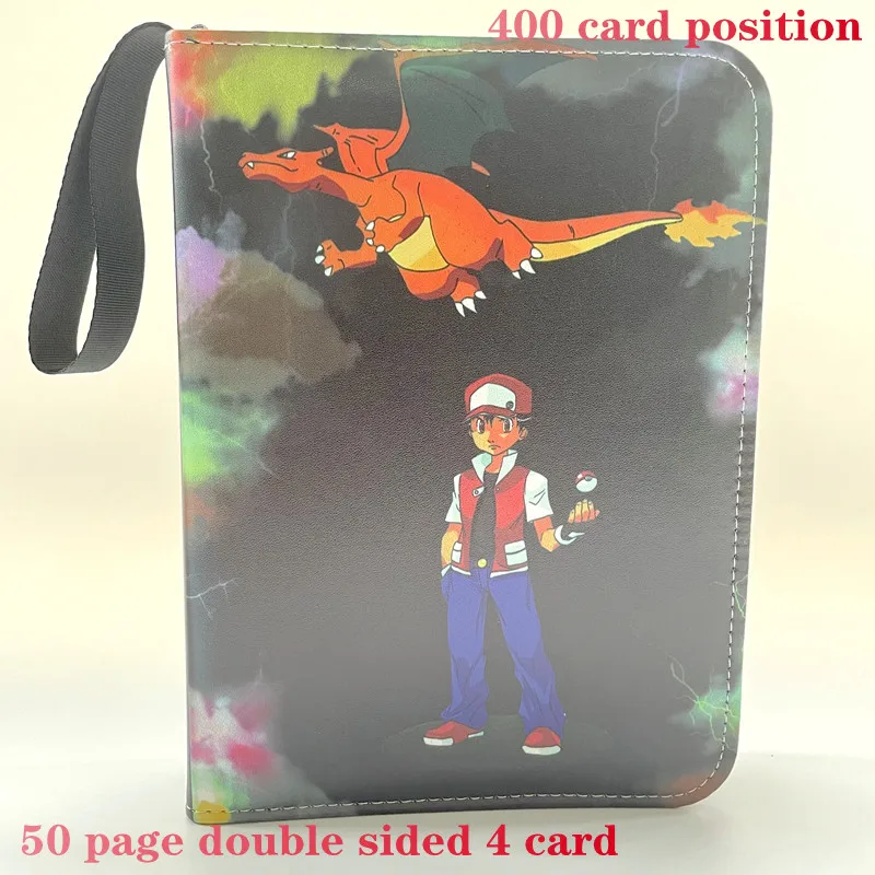 Cahier d'album photo de cartes à jouer Pokemon, Pikachu Charizard, classeur  d'affichage de carte, protecteur Vmax, possède de 400 à 900 pièces, nouveau  - AliExpress