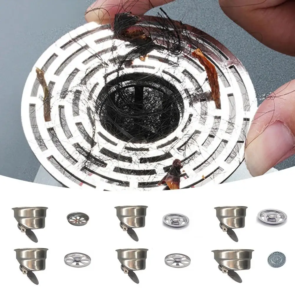 Hardware Accessories Stainless Steel Floor Drains Hair Catcher Universal Bathtub Ground Leakage Trap Shower Anti-odor Drainer drain filter floor drain core floor drain filter floor drain deodorant shower drain cover drain stopper basin drain stopper bathroom sink plug silicone drain stopper floor drain