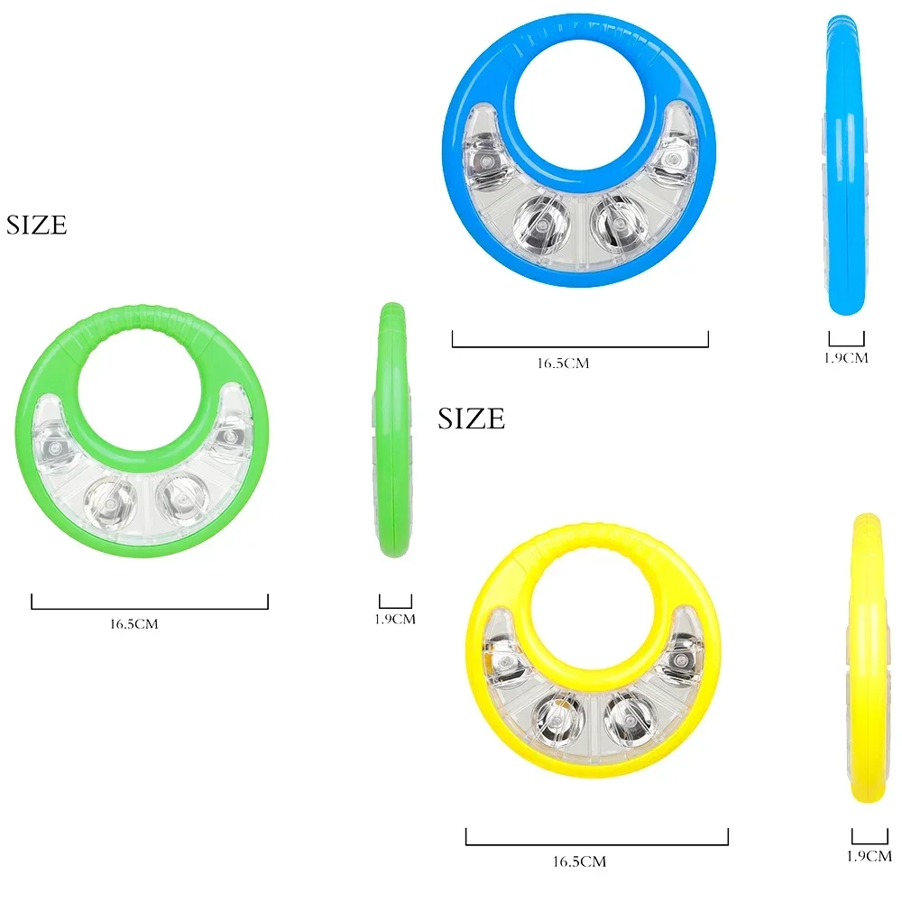 IRIN Hand Bell Tambourine Double-Sided Children's Enlightenment Toys Flower Drum Ring Percussion Available In Multiple Colors