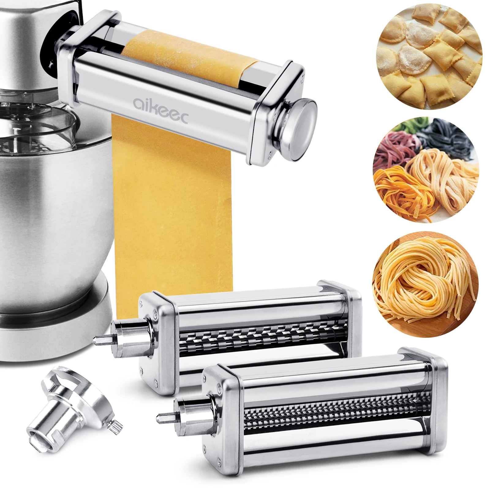Pasta Roller Cutter Attachment Set for Kenwood Chef Major Kmix