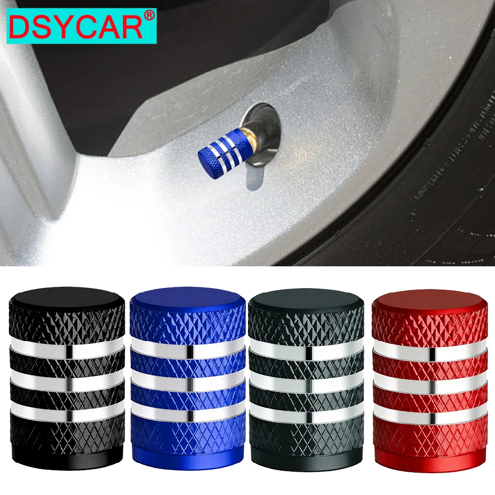 Universal Leak-Proof Corrosion-Resistant Tire Valve Stem Caps - Set of 4