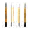 8pcs Professional Fine Detail Nylon Hair Paint Brushes Set for Acrylic, Oil, Watercolor, Canvas, Rock, Body, Face, Nail Art 2