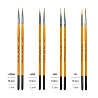 8pcs Professional Fine Detail Nylon Hair Paint Brushes Set for Acrylic, Oil, Watercolor, Canvas, Rock, Body, Face, Nail Art 2