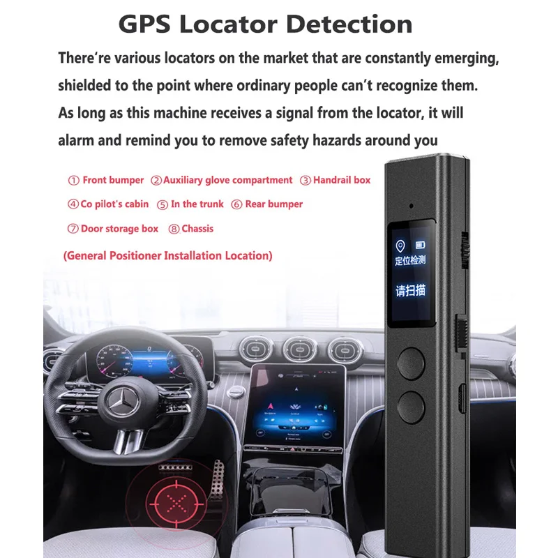 Mini Hidden Camera Detector Anti Bug Devices Anti SPY RF Listen Device Wireless Gsm Signal Wiretapping GPS Tracker Cam Detect