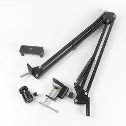 Versatile Desktop Phone Stand for Overhead Video and Vlog Recording (Black)