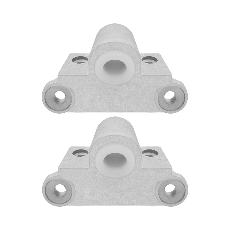 ISURE MARINE 2Pcs Aluminum Boat Oar Lock Sockets Rowboat Fishing Duck Jon Boat Right Angle Gunwale Style