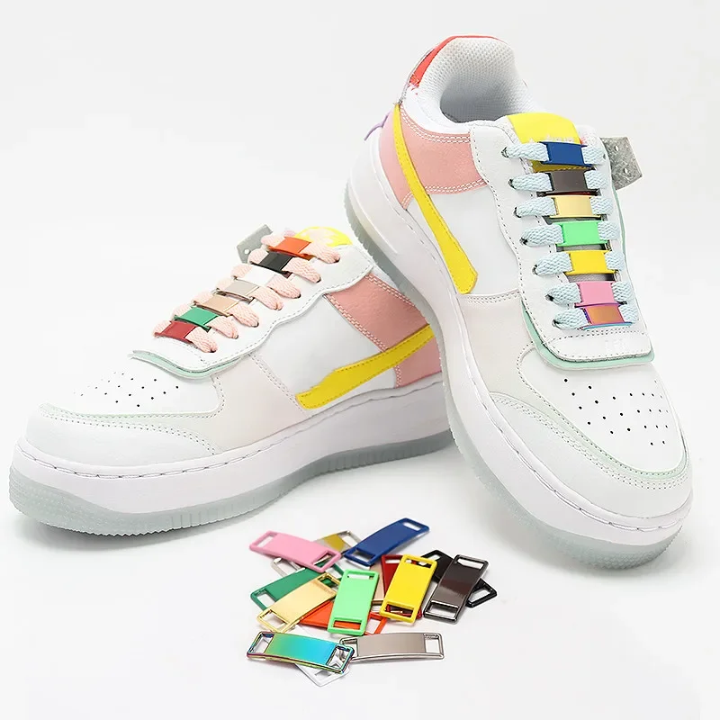 Shoelaces Buckle Shoes Decorations Sneaker Kits Metal Lace Buckle suitable for Flat Laces AF1 Shoe Charms
