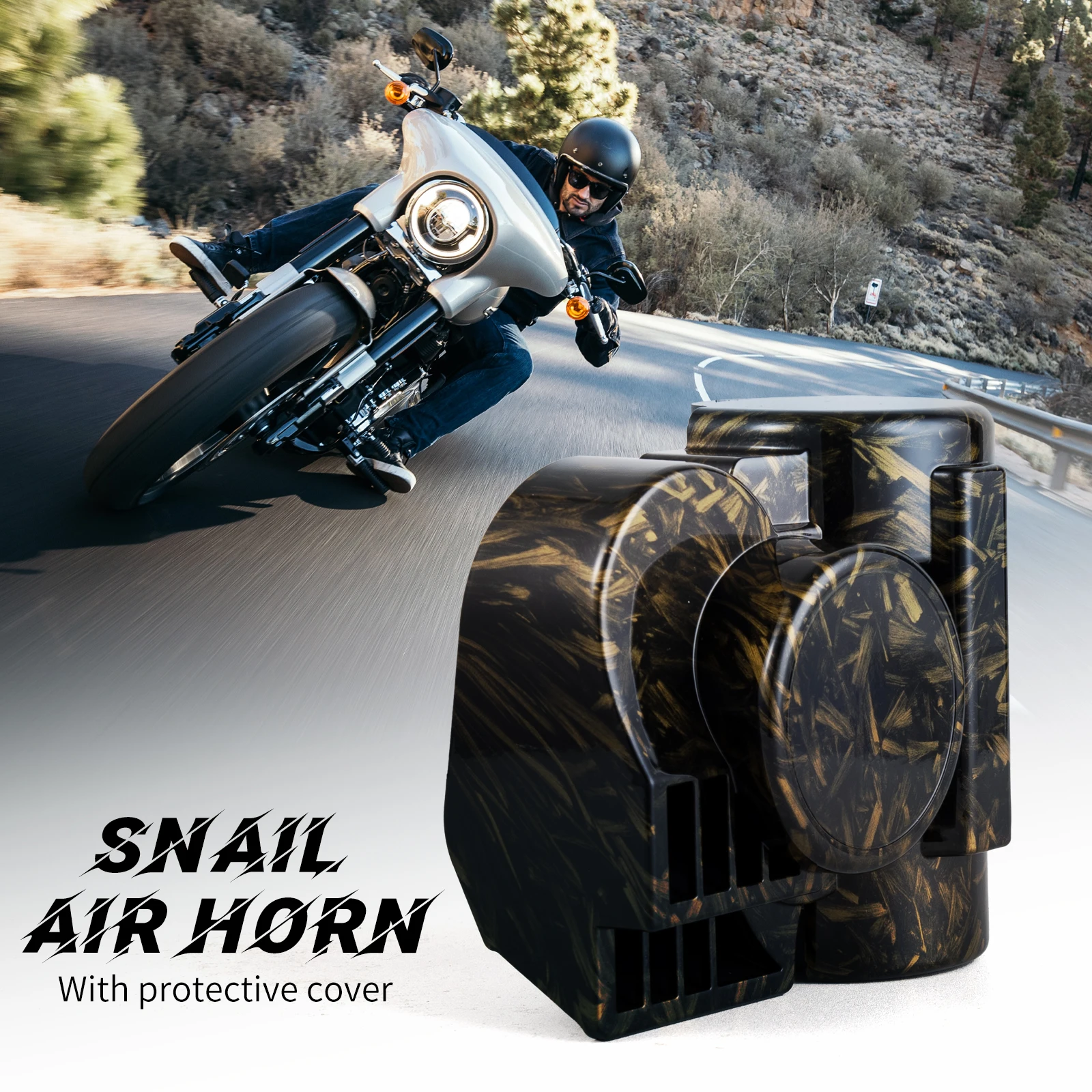 Train Horns FARBIN for Car Air Horn with Horn Cover for Motorcycle 12V Train Sound Car Kit 150DB Super Loud