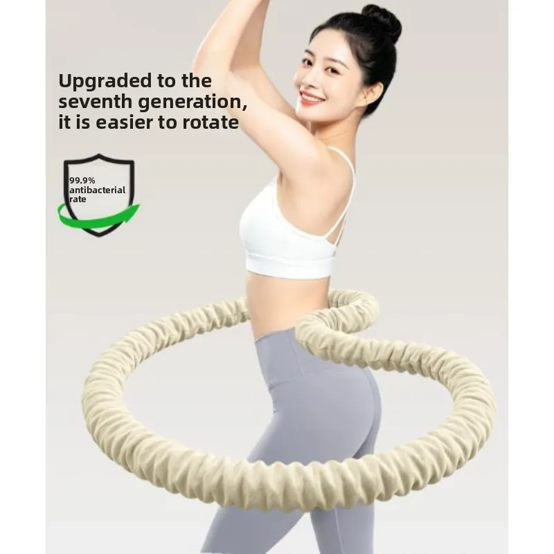 부드러운 복부 압박은 여성의 체중 감량을 악화시키며, 허리에 손상을 주지 않고 불편함을 유발하지 않습니다. 스포츠 후프, 피트니스