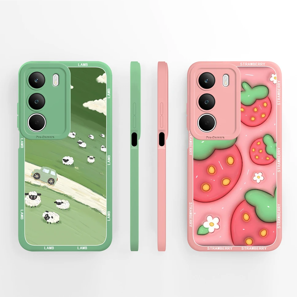 Lovely Flowers Pattern Shockproof Phone Case - Full Protection Cover