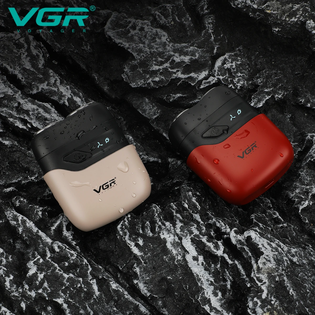 VGR Hair Trimmer Professional Waterproof Travel Mini Beard Trimmer IPX7 Portable Reciprocating Foil Trimmer for Men V-345 4