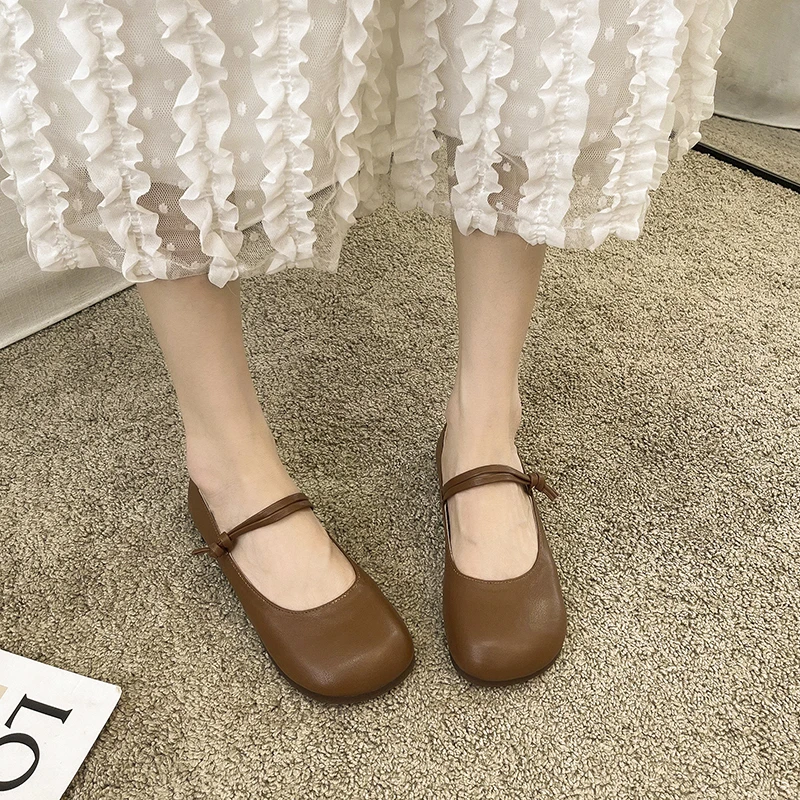 Women's Spring Flat Shoes One Kick Shallow Mouth Anti-slip  Shoes for Women Outdoor Versatile Solid Color Zapatillas De Mujer 6