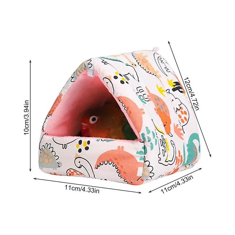 Parrot Warm Bed Warm House durable Hammock Hut Tent Bed Hanging Cave Plush Cushion For Lovebirds Parakeets Plush Cushion 6