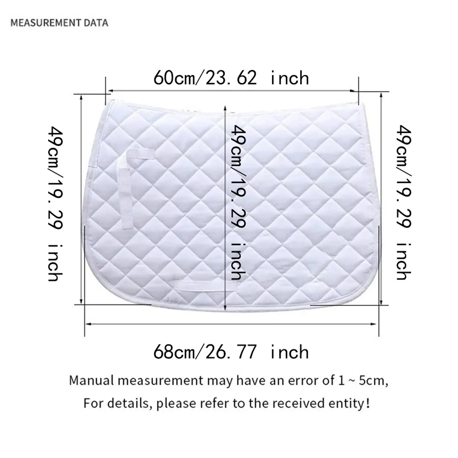 Saddle Pad for Horse Soft Dressage Pad for Outoor Sports Equestrian Riding