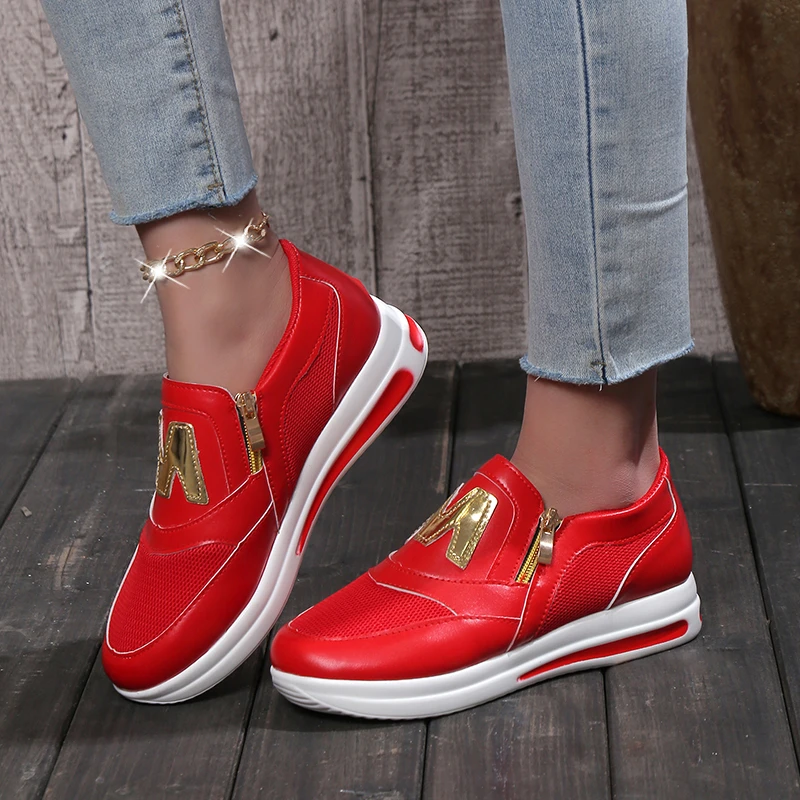 

2023 Women's Sneakers Platform Casual Breathable Sport Design Vulcanized Shoes Fashion Tennis Female Footwear Zapatillas Mujer