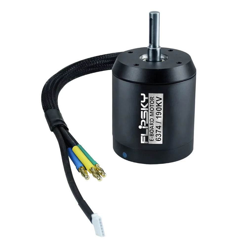 

FLIPSKY BLDC Belt Motor Battle Hardened 6374 140KV 190KV 3500W 8mm Round Shaft 10mm D-Shaft for Electric Skateboard DIY Parts