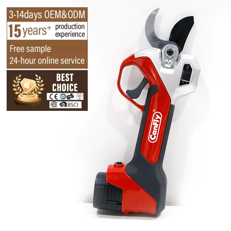 16.8V Lithium Battery Garden Pruning Scissor Light Weight Portable Pruner Electric Cordless Pruning Shear Lithium