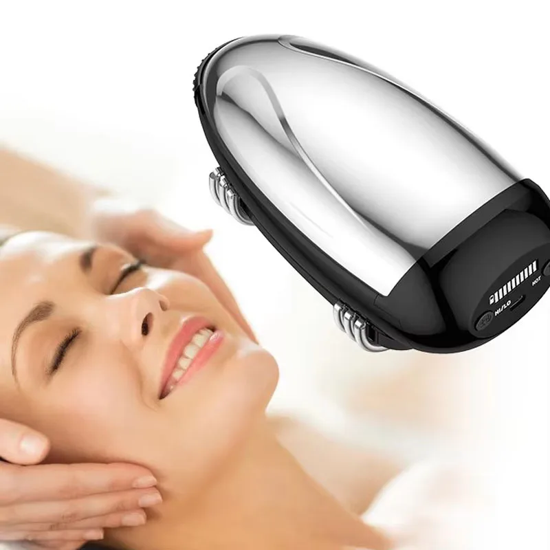 Professional Cordless Vibration Massager Barbers Salons USB Charging Body Neck Back Head Face Wireless Handheld Massage Machine