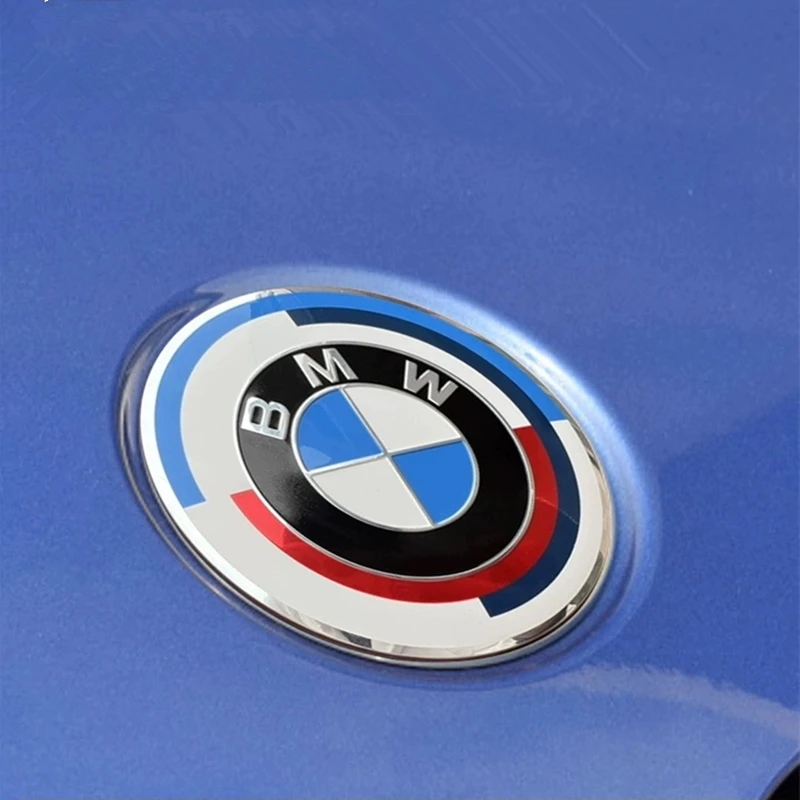 자동차 후드 앞 뒤 트렁크 스티어링 휠 엠블럼 배지 교체, BMW E36 E46 E53 E90 E60 E61 E93 X1 X3 X5 용, 74mm, 81mm, 56mm, 45mm