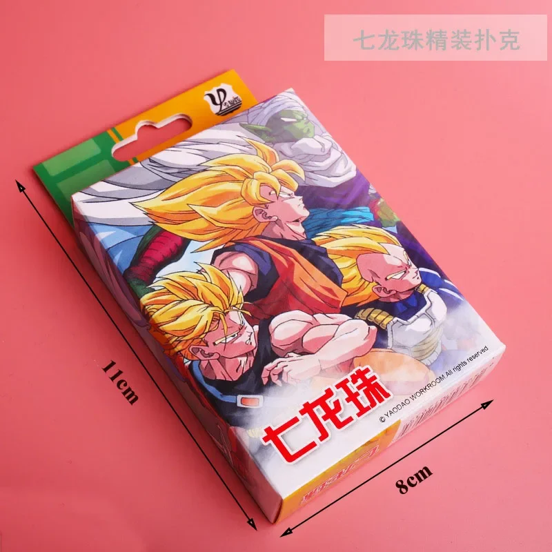 54Pcs Cards Anime Dragon Ball Z Poker Toy Cosplay Son Goku Board Game Cards Hardcover Collection Box 4