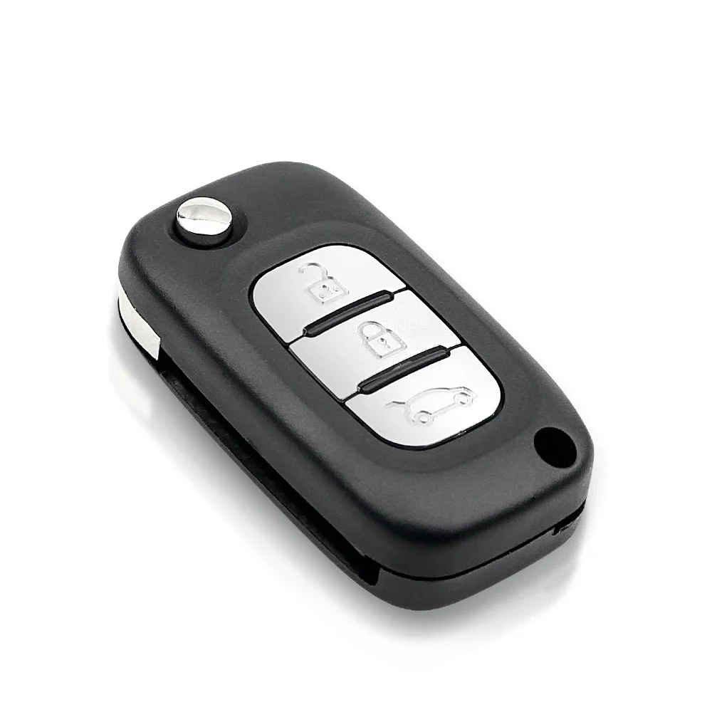 Rouge -Couvre de clés de voiture Case 2 Boutons pour Renault Clio Scenic Megane Duster Sandero