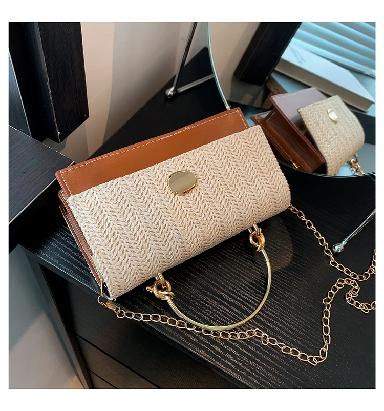 Fashion Pu Hasp Ladies Top-Handle Bags Braid Design 2024 New Brand Shoulder Bags for Women Free Shipping Bolsas Femininas