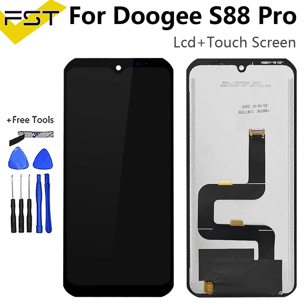 6.3 "Originale Per Doogee S88 Plus Display Lcd + Sostituzione Gruppo Touch Screen Doogee S88 Pro / S88Plus Riparazione Lcd Del Telefono
