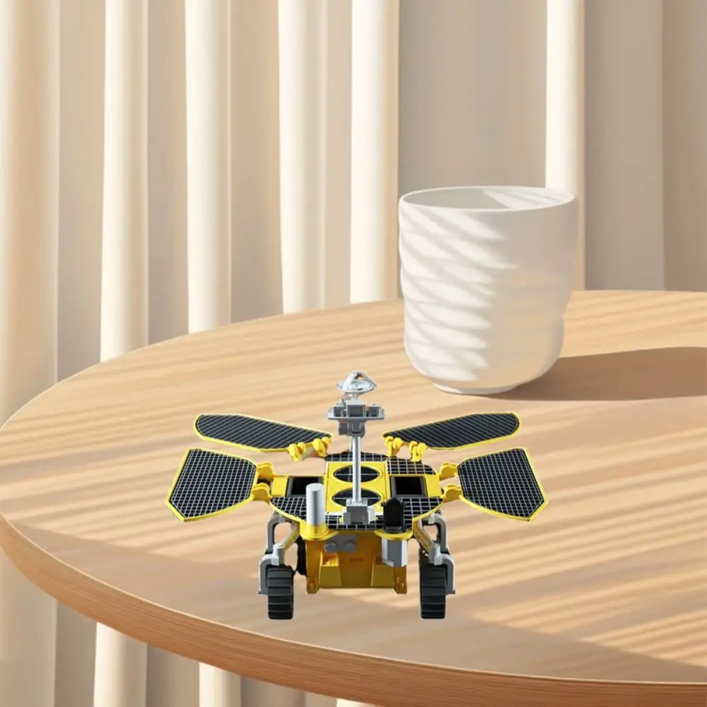 Plastic Space Mars Car Model Solar Energy Action Figures Zhu Rong Car Model Toys Assembling Ornament Die-cast Model Decoration