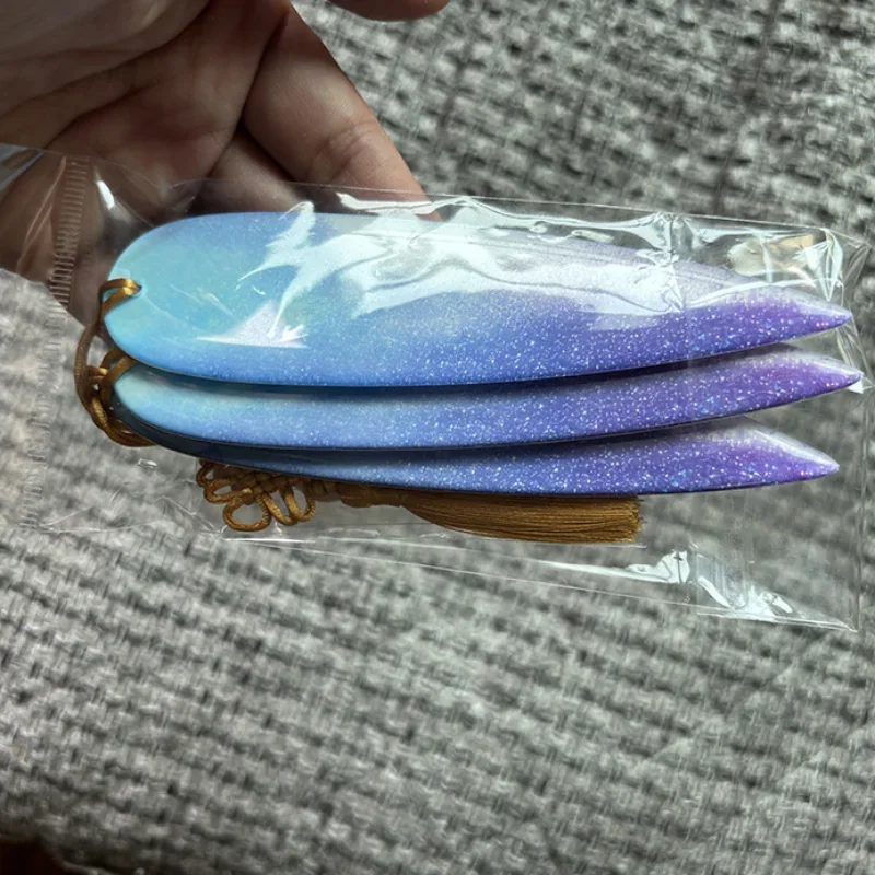 Cosplay model posing with dart props for photoshoot