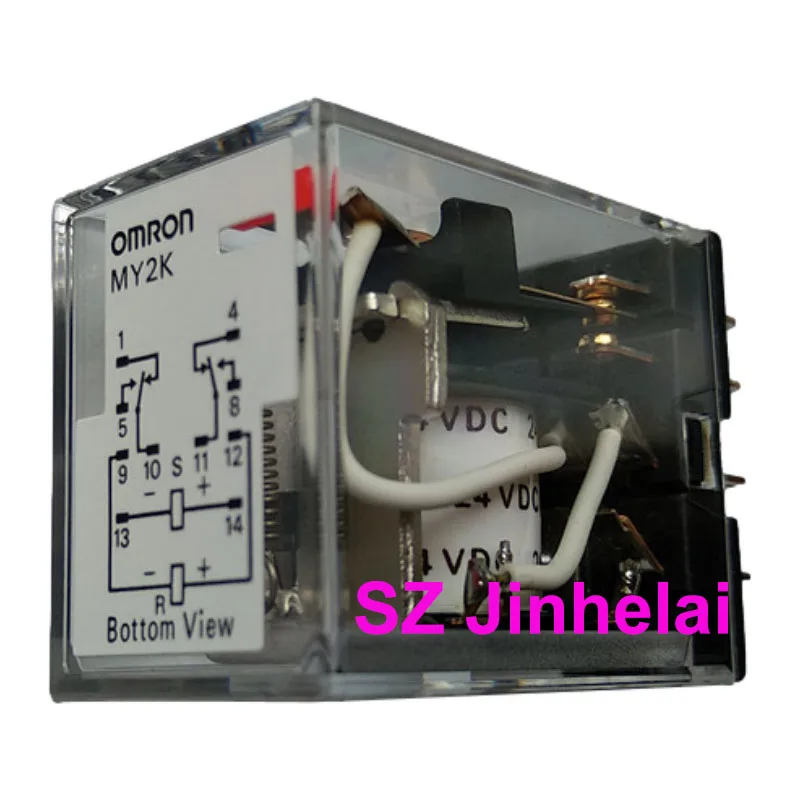 Omron My2k 24vdc Authentic Original Bobina Travamento Relés de Energia Magnético Segurando Duplo Bobina Relé Peças