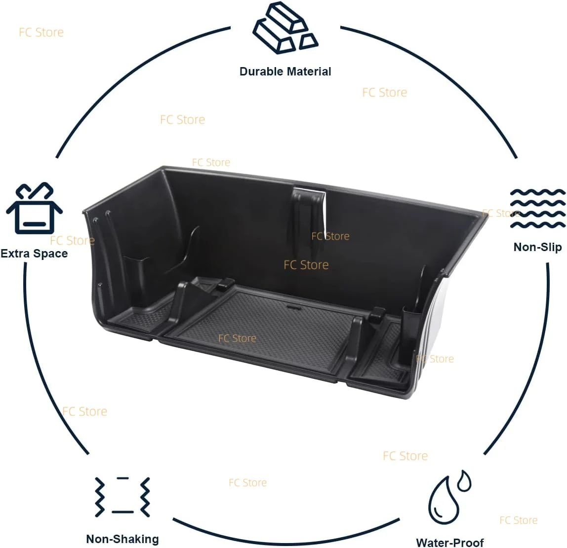 For Defender 130 110 90 Center Console Organizer for 2020-2024 Land Rover Defender Middle Console Storage Box Accessory — view 6