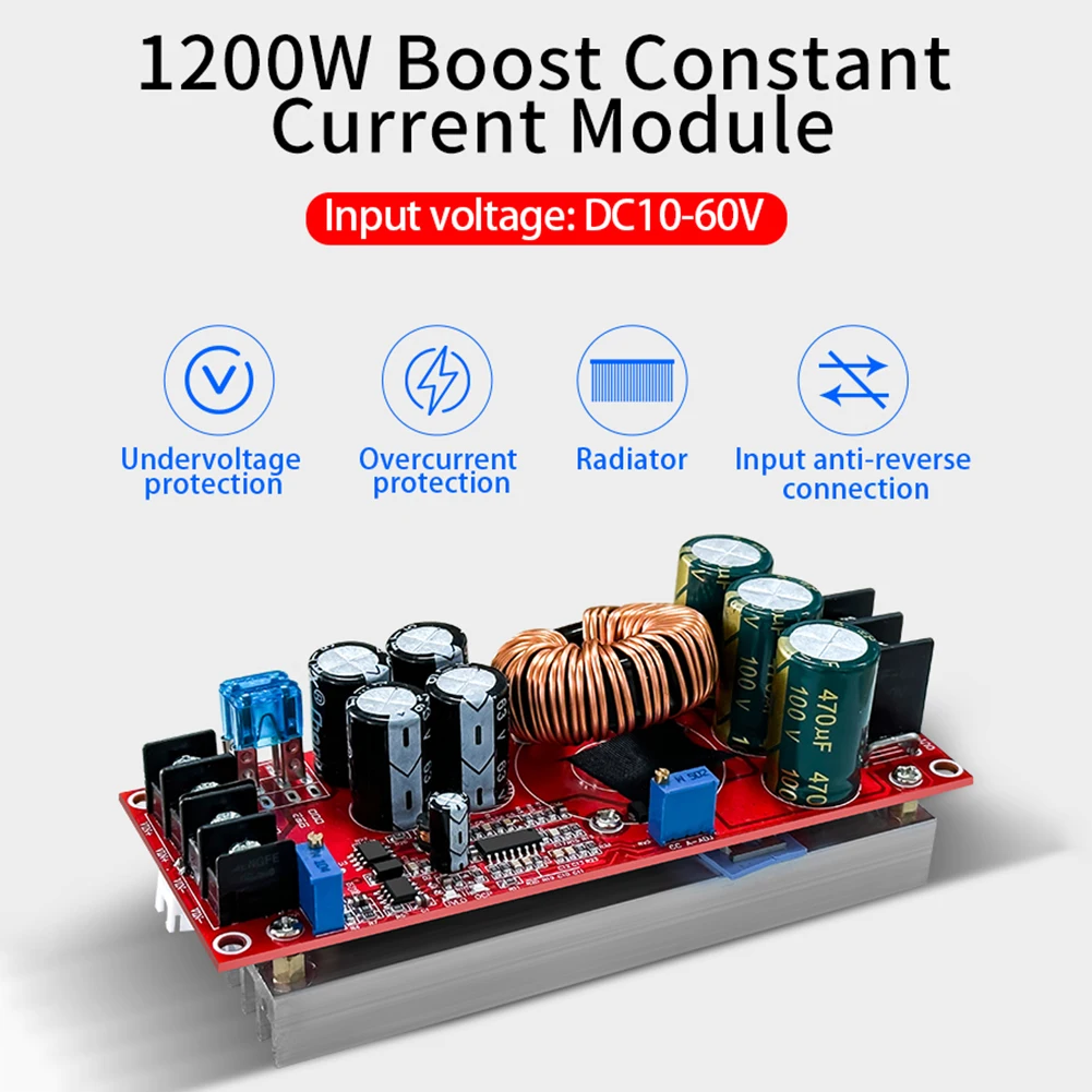 1200W 20A DC Converter Boost Step up Power Supply Module IN 8 60V