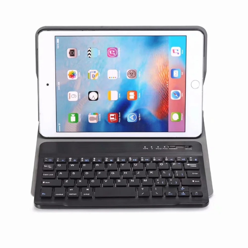 

8 inch ABS Bluetooth Keyboard cover For New ipad mini 5 2019 Tablet PC Ultra Slim PU Leather shell Wireless Keyboard Case +pen