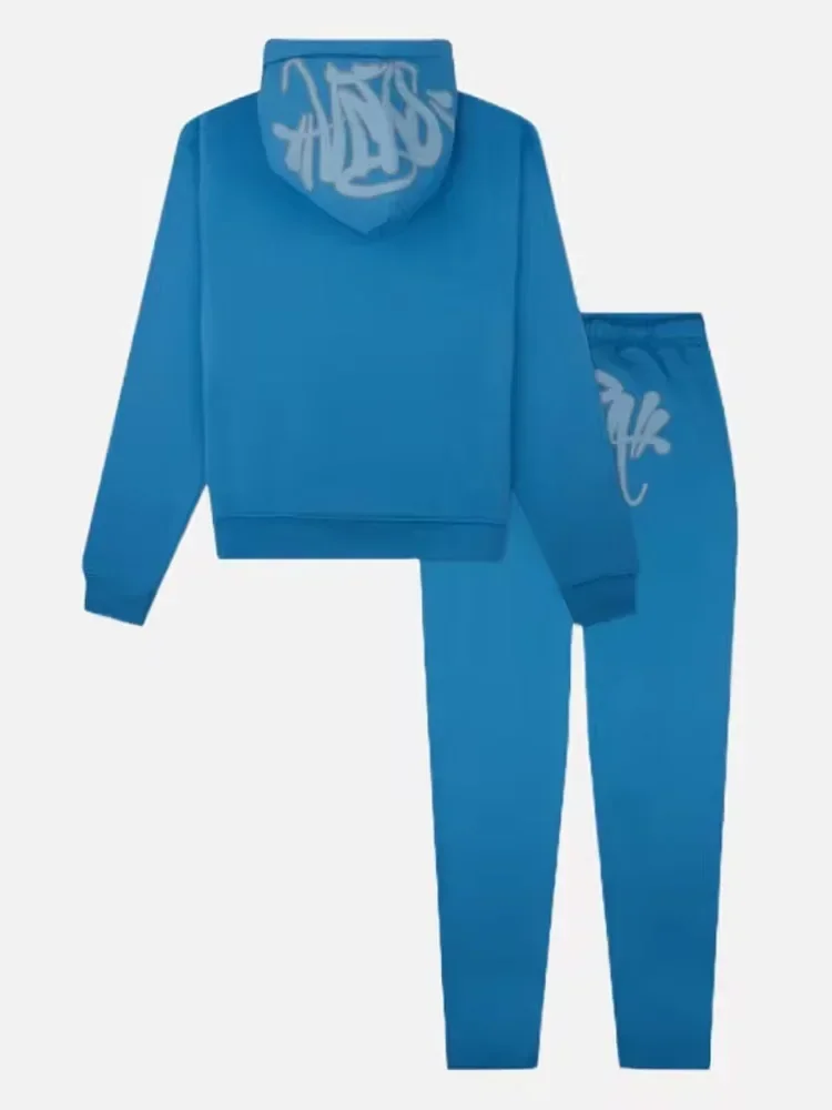 Y2k Street Men Hoodies Straight Pants 2 Piece Set Hip Hop Sports Hooded Pullover Trousers Casual Loose Cotton Printed Tracksuit sports suit tracksuit set sports set outdoor suit set