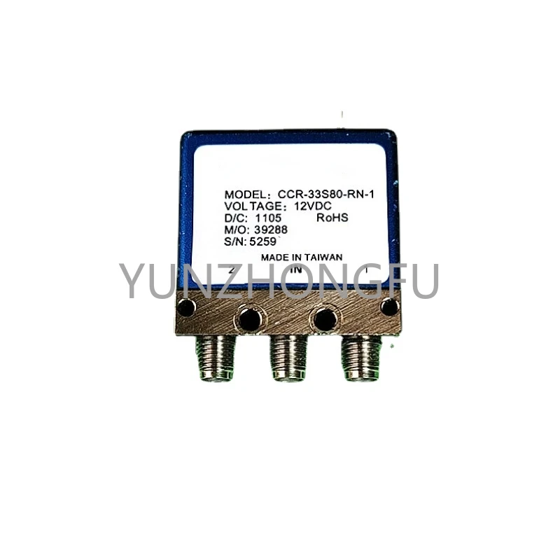 

CCR-33S80-RN-1 12V 18GHz SPDT SMA RF Microwave Coaxial Switch