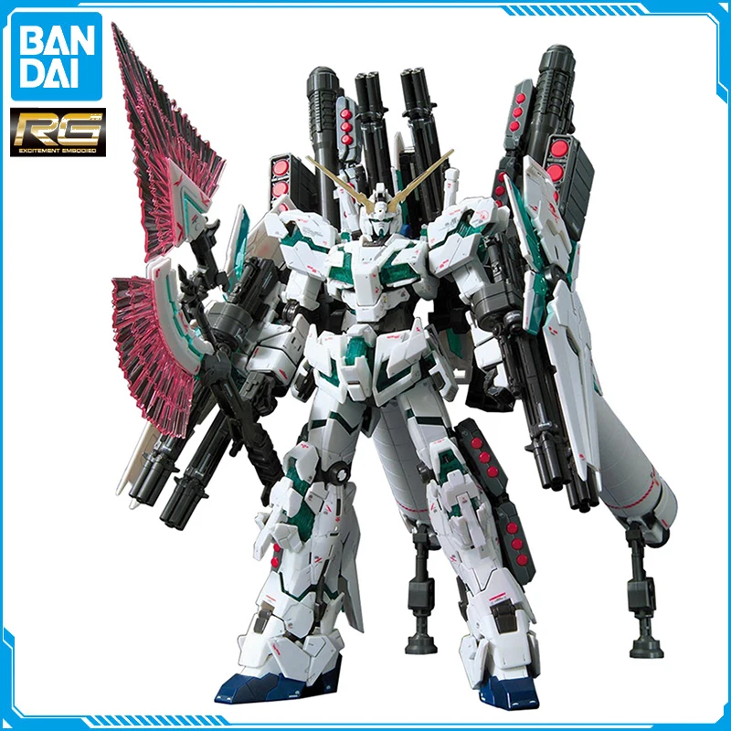 

In Stock Original BANDAI GUNDAM RG 1/144 FULL ARMOR UNICORN GUNDAM Model Assembled Robot Anime Figure Action Figures Toys