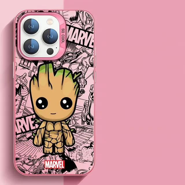 TPU Silicone Phone Case for Apple iPhone XR 12 Pro 14 Pro 11 Pro Max XS Max 15 Plus X 13 Soft Cover Marvel spiderman Groot 18