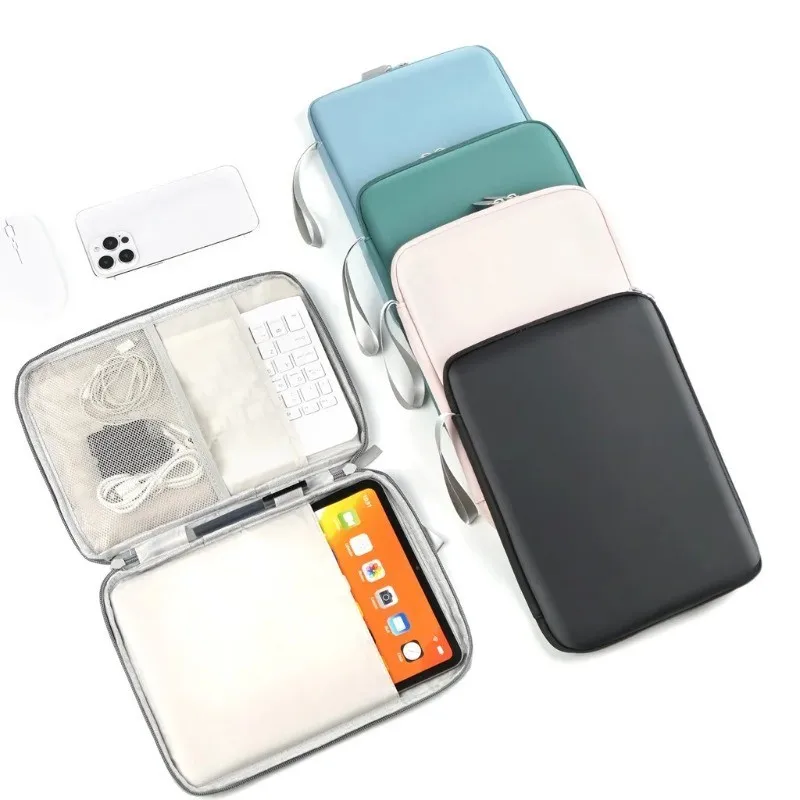 Borsa Multifunzionale In Pelle Pu A Strati Con Cavo A Mano Per Samsung Galaxy Tab S6 Lite 2024 2022 10.4 S9Fe Plus S8/S7 Plus A8 A9