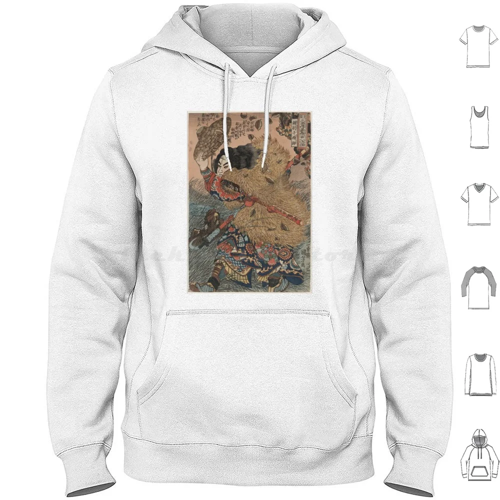 Felpe Con Cappuccio Suikoden Manica Lunga Suikoden Shish Japan Travel Hiroshige I Love Japan Giapponese Giapponese Lettera Edo Periodo