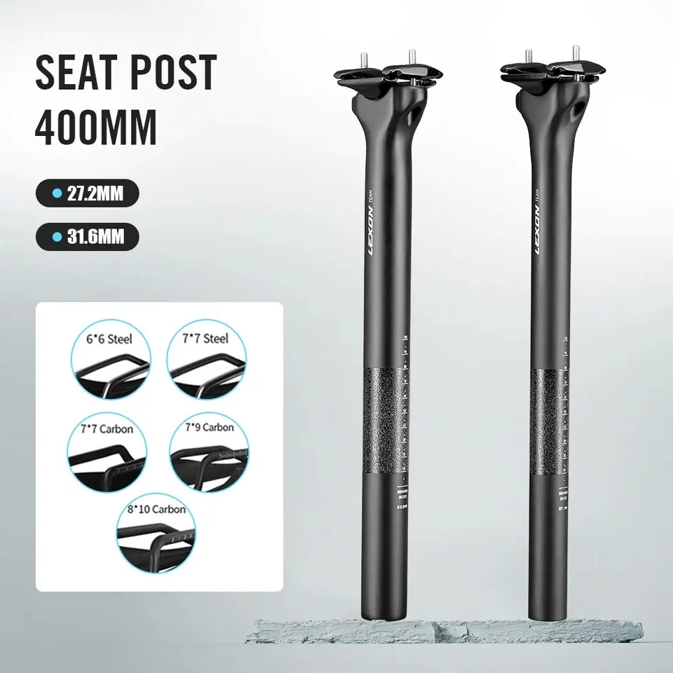 レクソン超軽量カーボンバイクシートポスト27.2/31.6mm 0mmオフセット