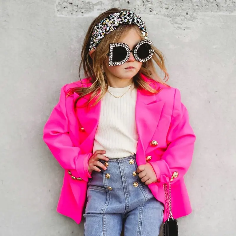 thumbnail image 2 of ERkkoi Girls Formal Suits 2 Piece Outfits Button Front Long Sleeve Lapel Collar Blazer And Dress Pants Suit Sets White 13 14 Years 2 of 13